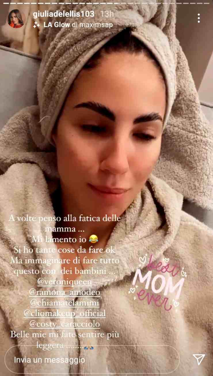 Giulia De Lellis difficoltà madre