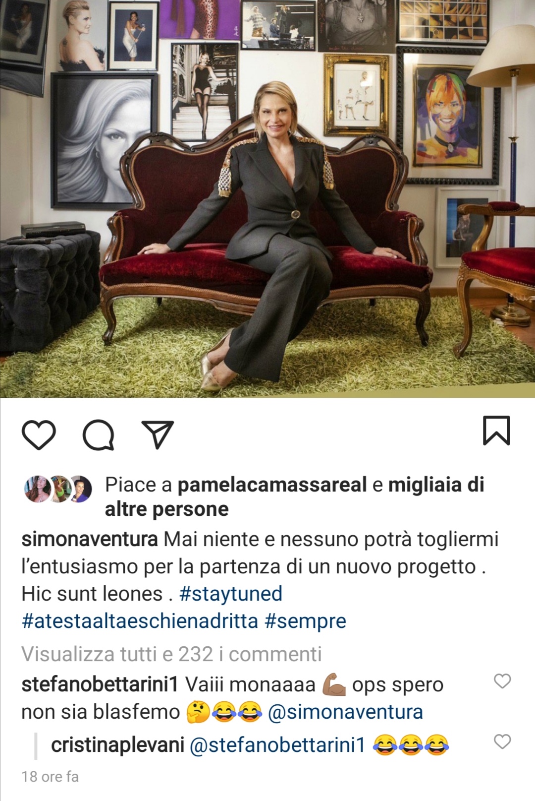 Stefano Bettarini e il messaggio a Simona Ventura