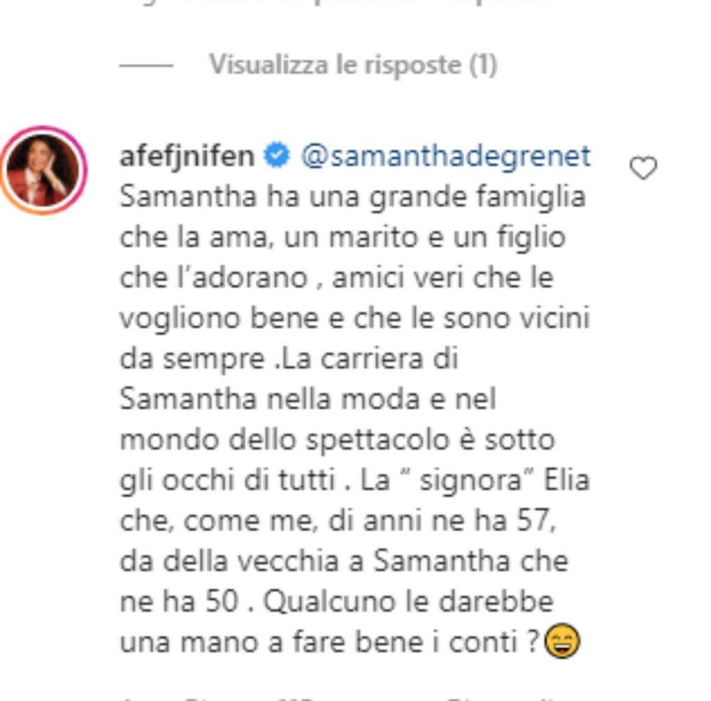 Afef su Samantha De Grenet