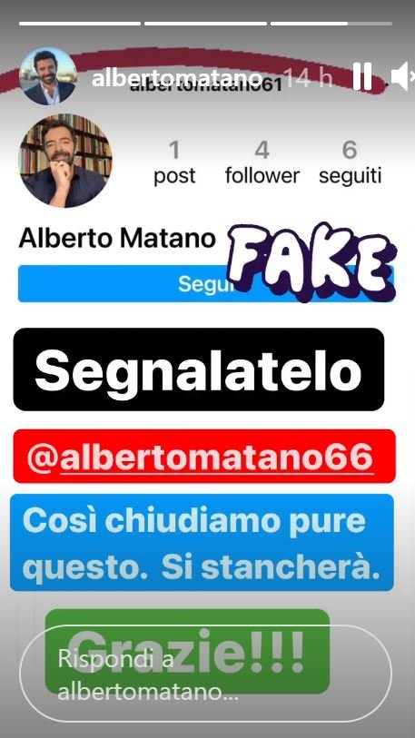 Instagram Alberto Matano