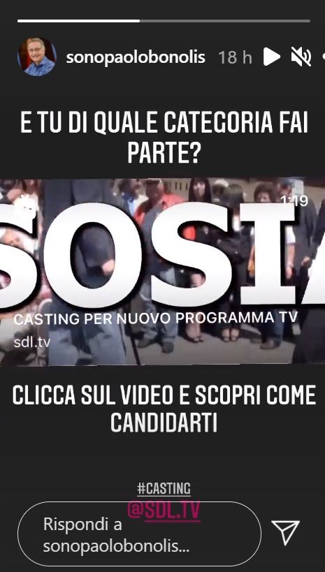 Instagram Stories di Paolo Bonolis