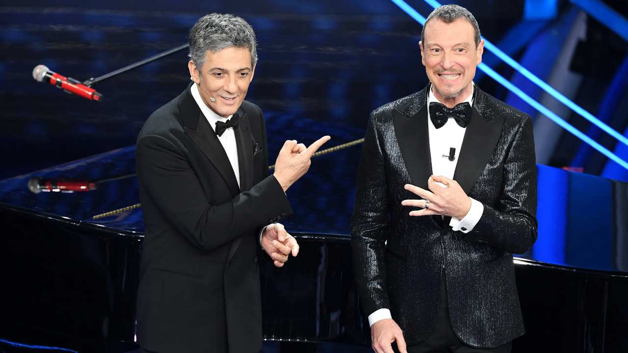 Amadeus e Fiorello a Sanremo