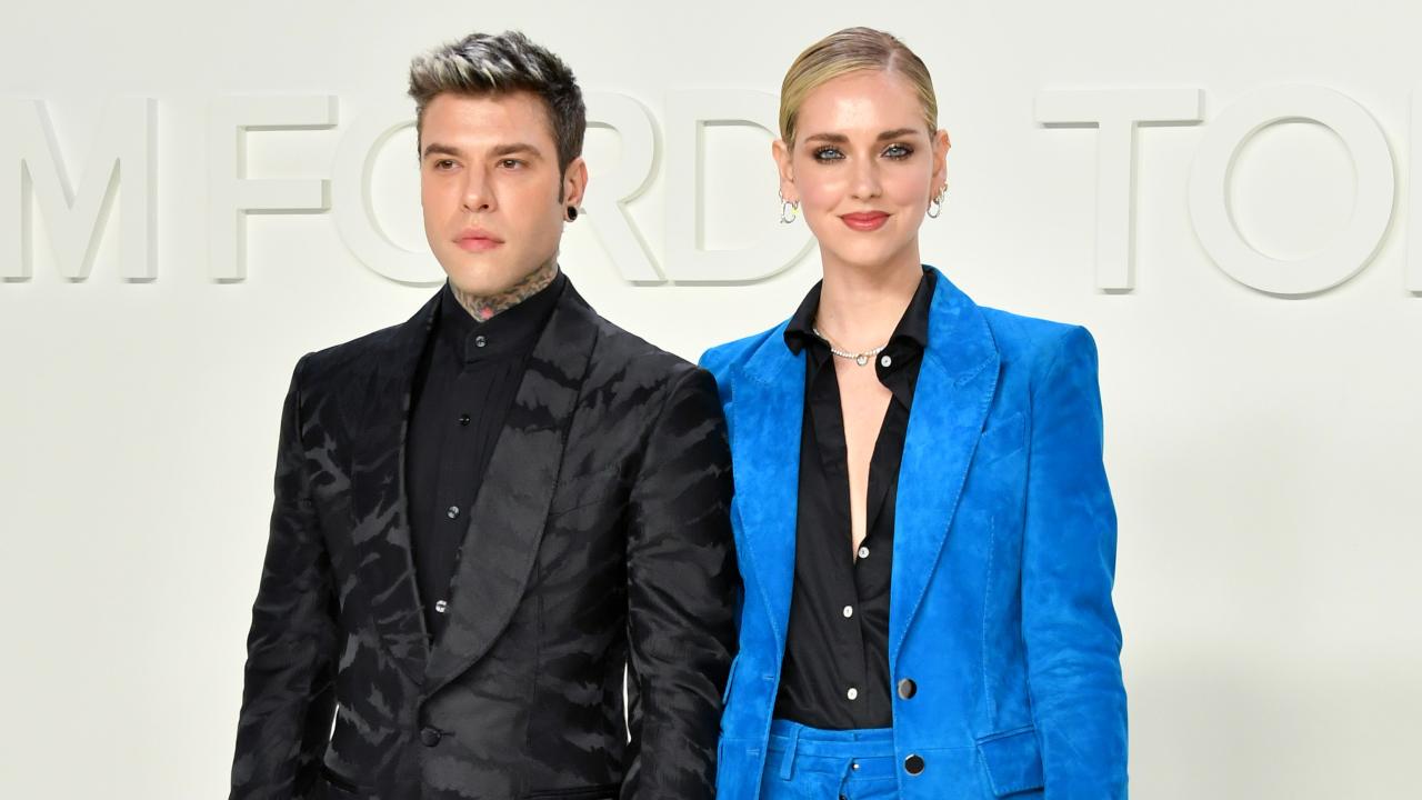 Fedez e Chiara Ferragni in posa