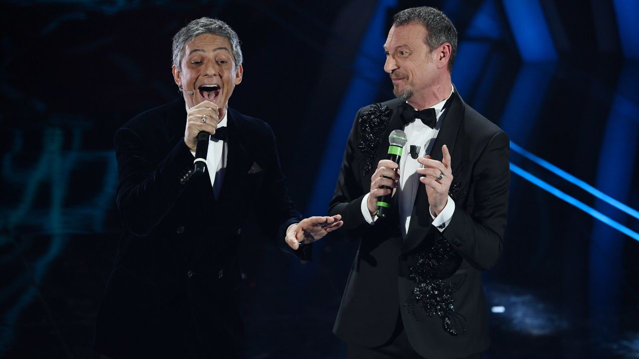 Amadeus e Fiorello a Sanremo