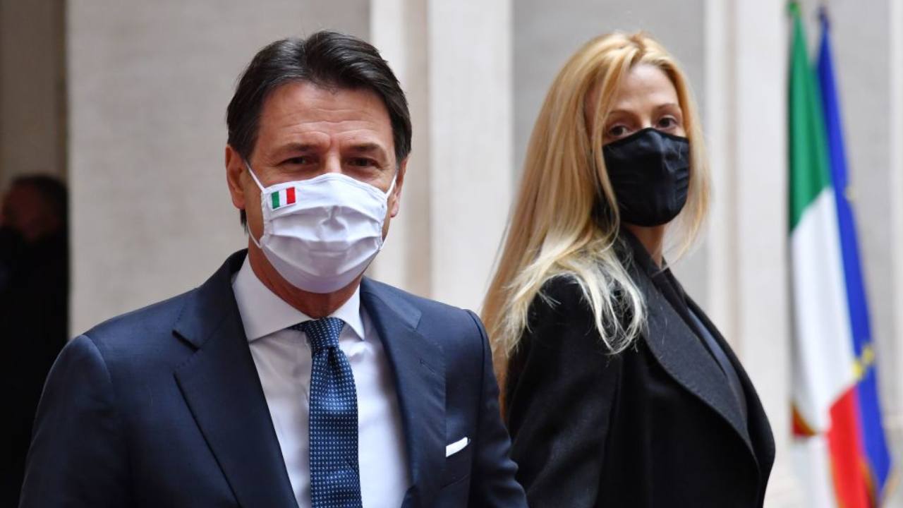 Giuseppe Conte e Olivia Paladino GettyImages