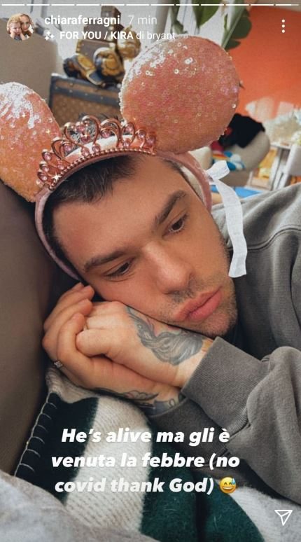 Fedez ha la febbre