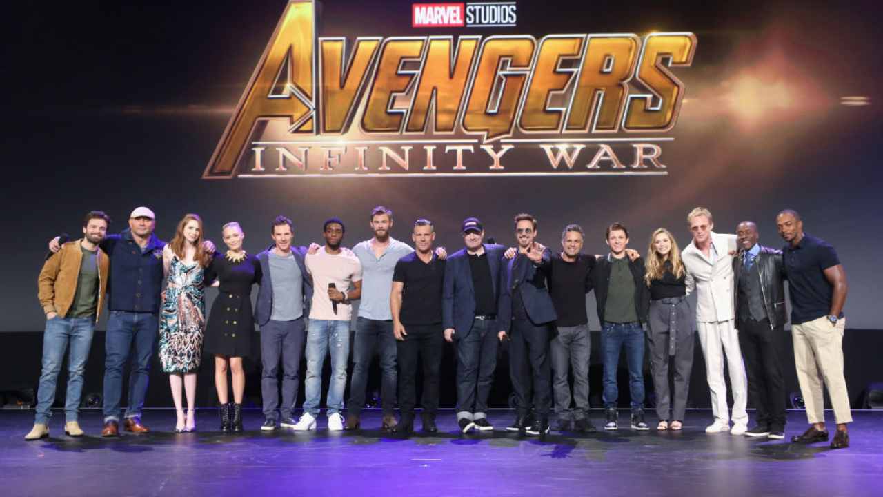 Il cast principale di Avengers infinity war