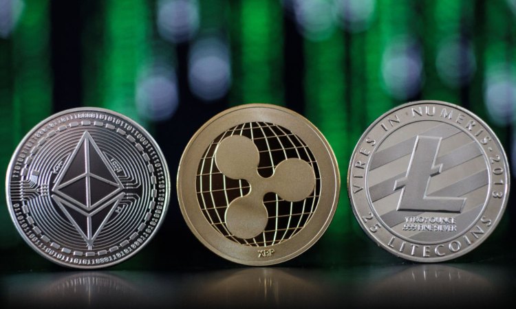 Le monete digitali di ETH, XRP, LTC