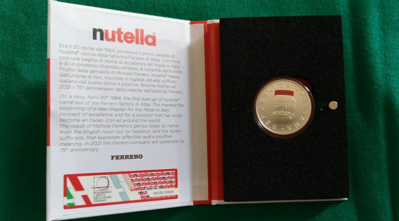 Moneta Nutella da 5 euro