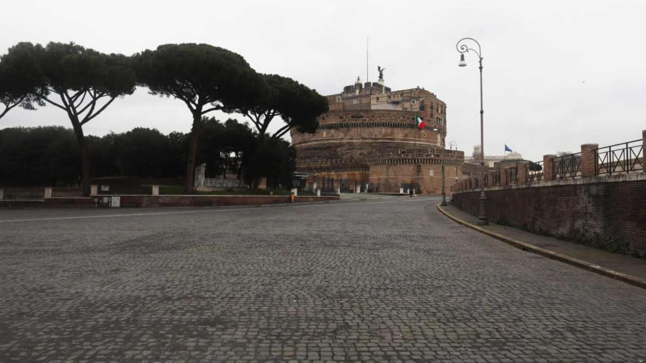Roma vuota durante il lockdown