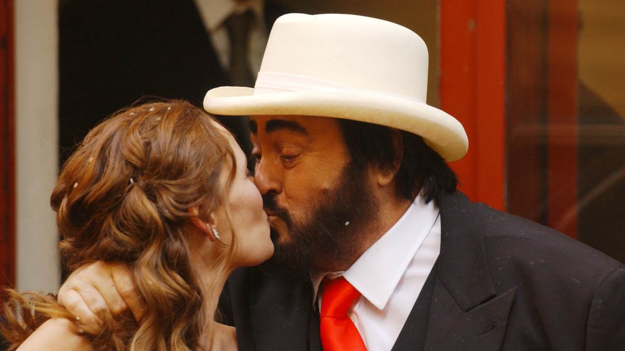 Nicoletta Mantovani e Luciano Pavarotti