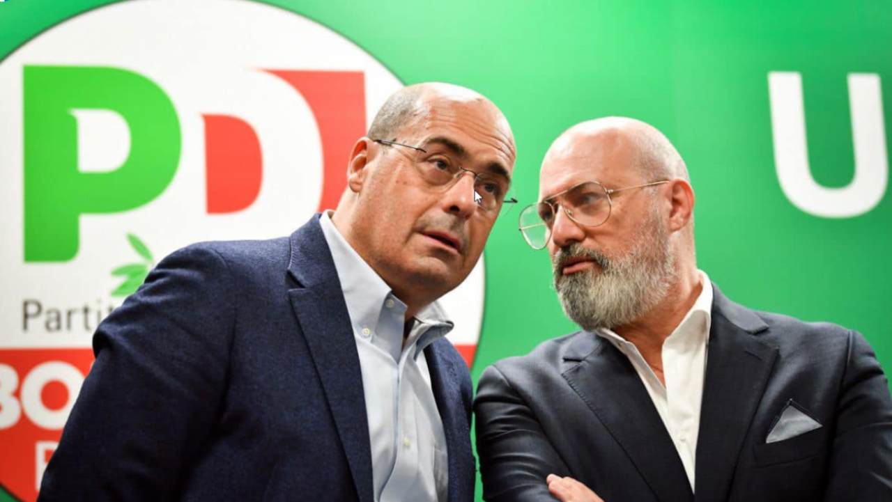 Zingaretti e Bonaccini PD