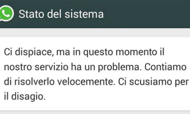 Una notifica di Whatsapp