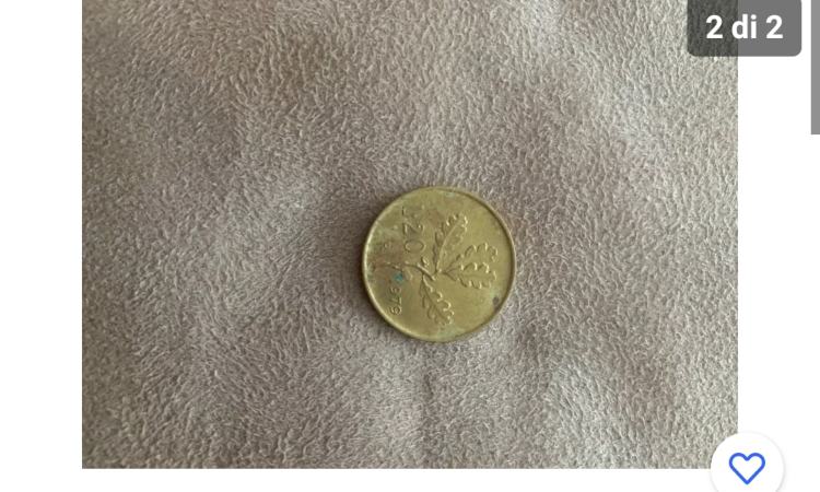 La seconda facciata della moneta da 20 lire
