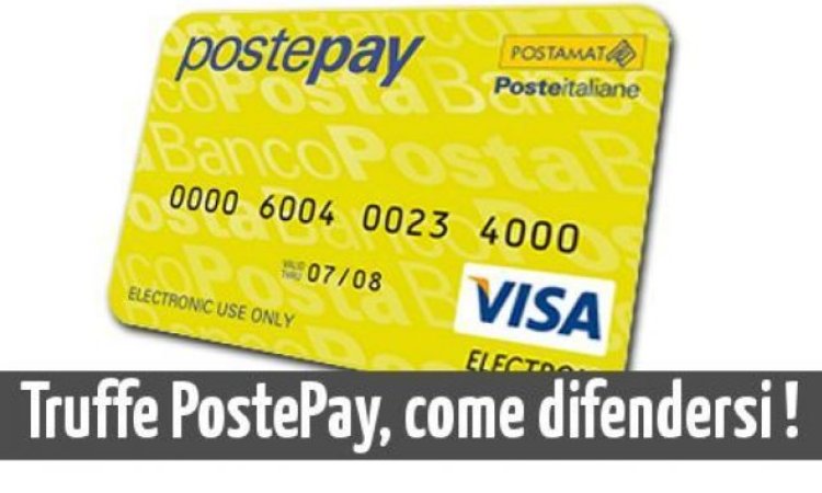 Una scritta inerente alle truffe fatte alla Postpay