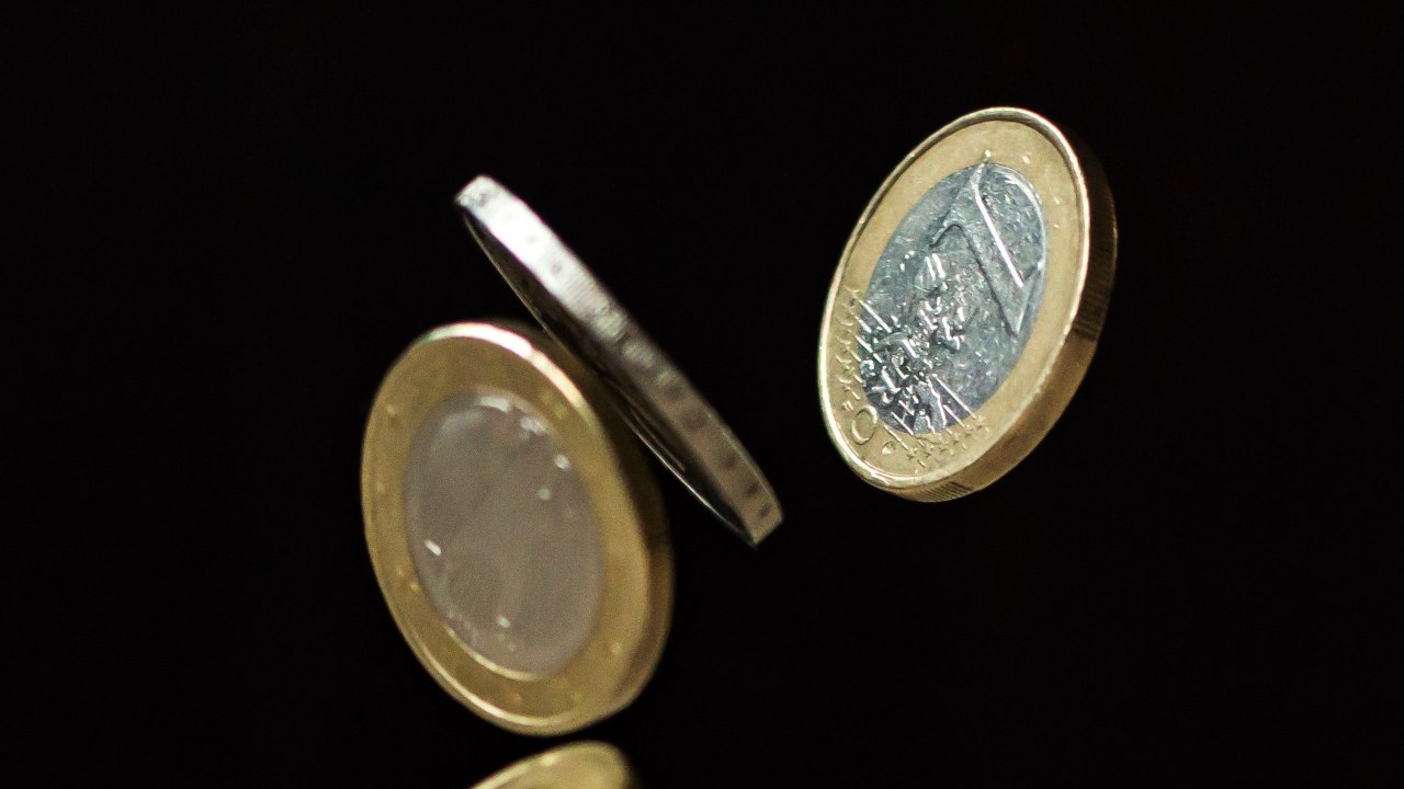 tre monete da un euro