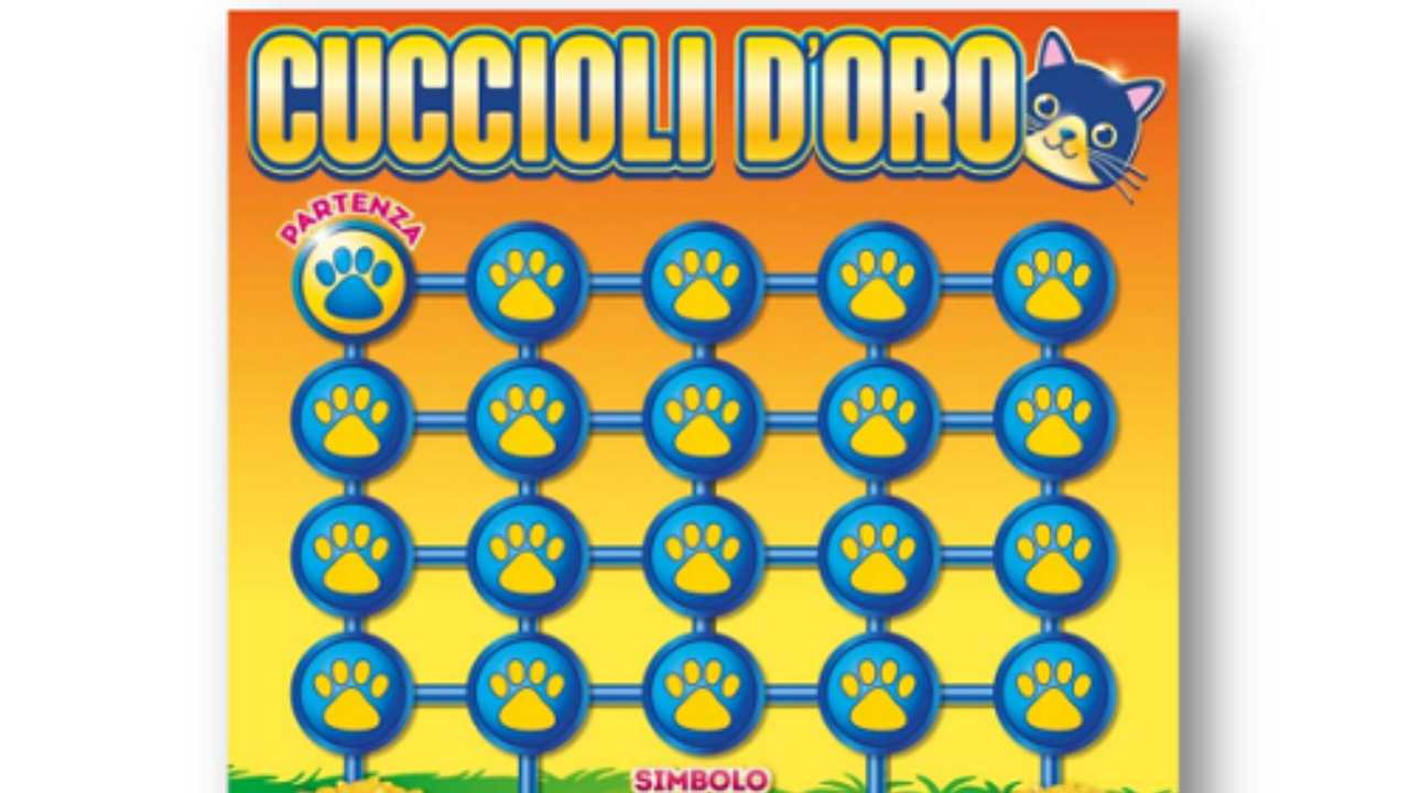 Il gratta e vinci con il simbolo Cuccioli d'oro