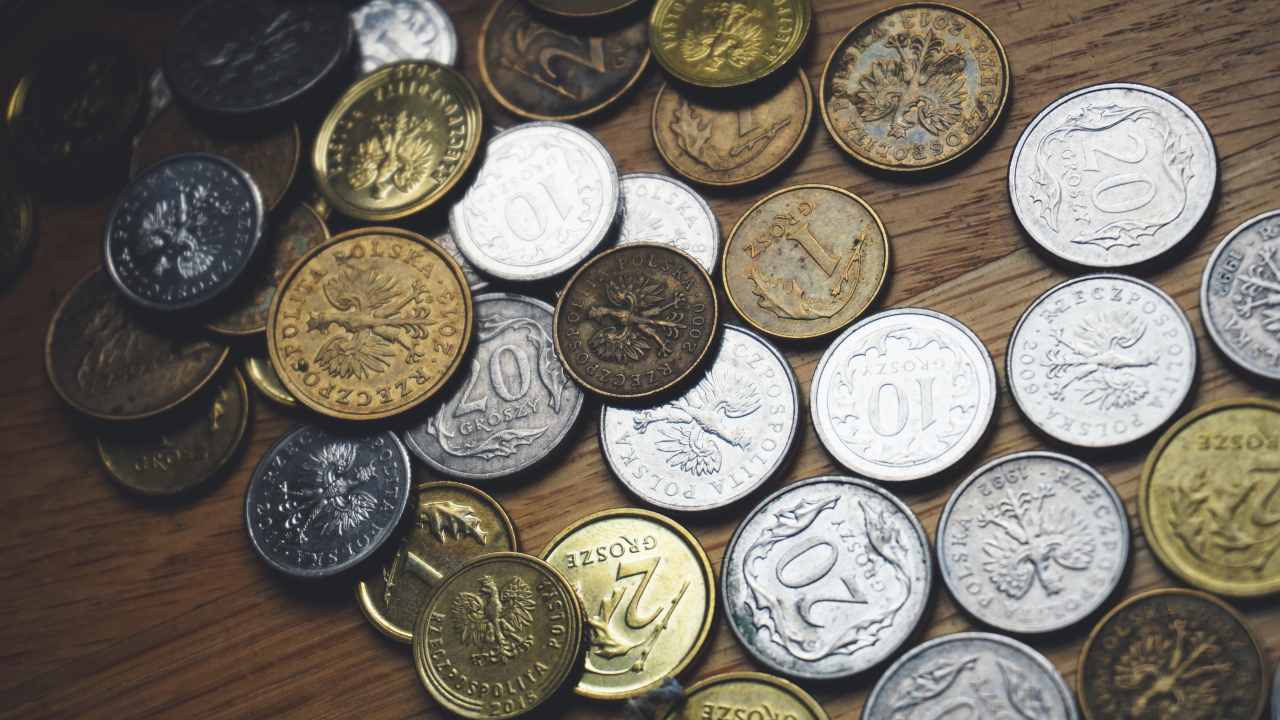 vecchie monete da collezione