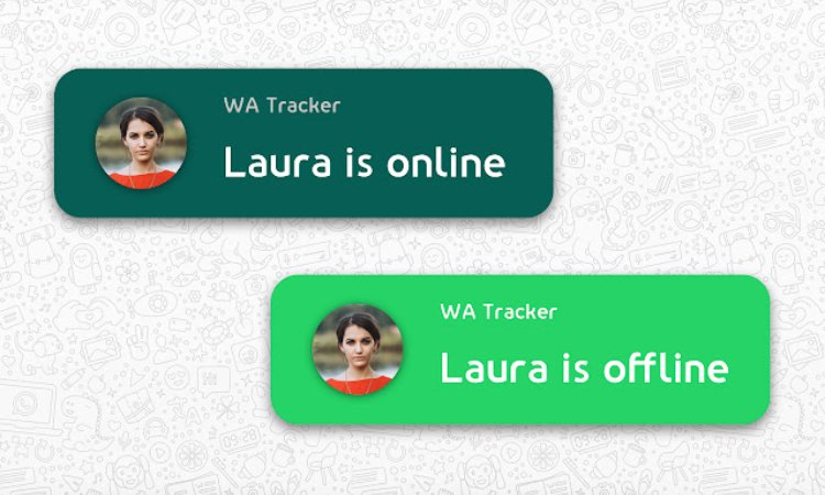 Una persona online e offline su Whatsapp