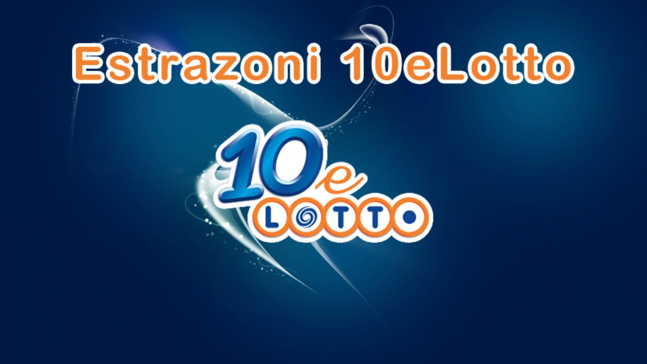 Un'insegna inerente alle estrazioni del 10 e lotto