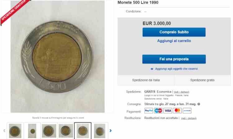 Moneta 500 lire 