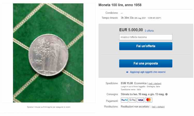 Moneta 100 lire