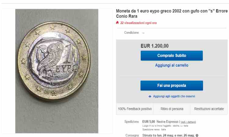 Moneta da un euro 