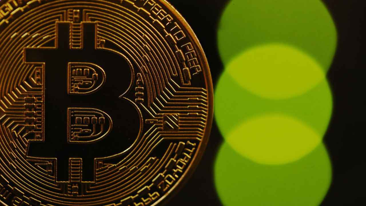 Una Bitcoin in formato monetario