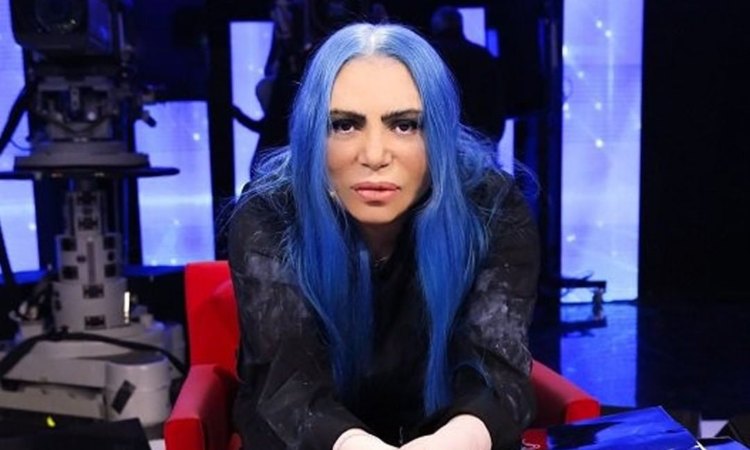 Loredana Bertè capelli blu 