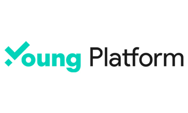 Una scritta inerente alla startup inerente alle criptovalute, 'Young platform'