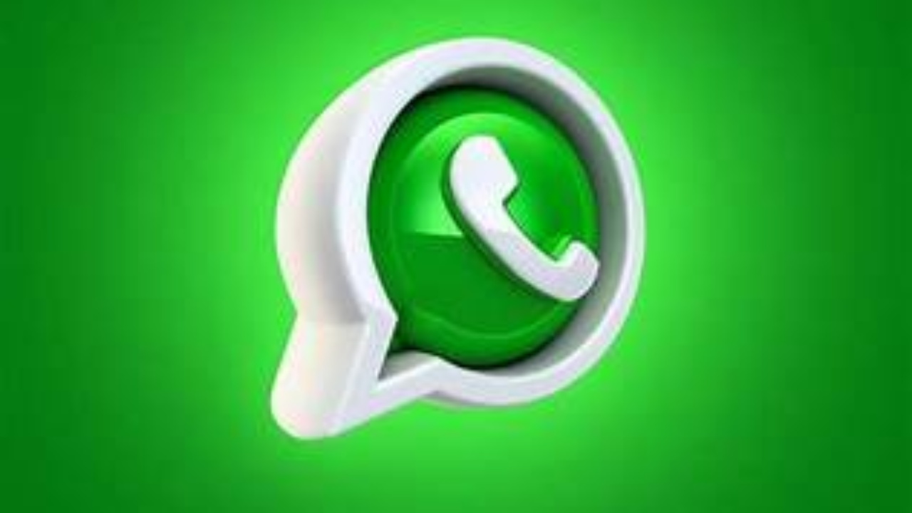 Il logo di Whatsapp visto in versione tridimensionale
