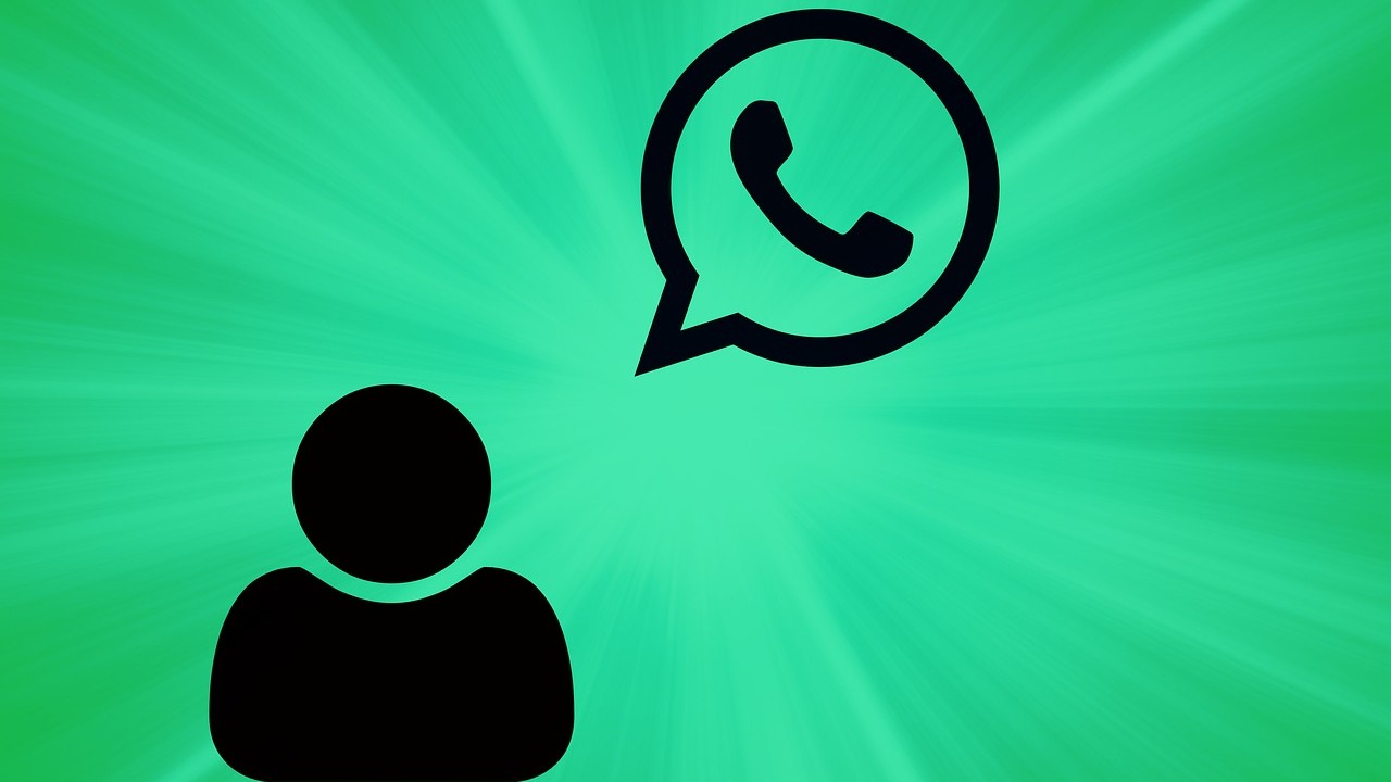 Il logo di Whatsapp e il simbolo di una persona