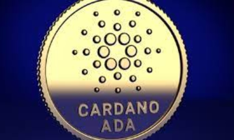 La scritta Cardano ADA su una moneta