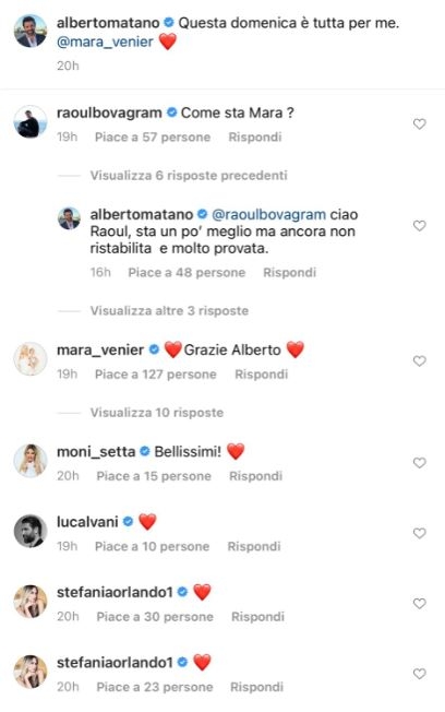 Post Instagram di Alberto Matano