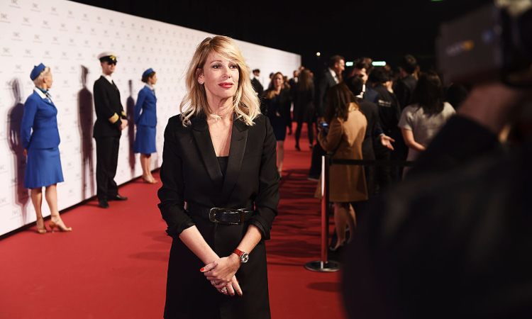 Alessia Marcuzzi in posa ad un Gala