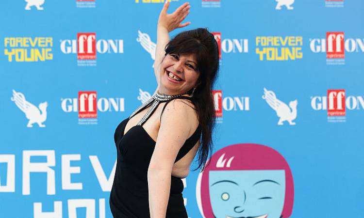 Sconsolata di Zelig sorridente al Giffoni film festival