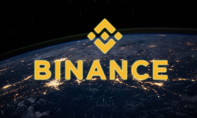 La scritta Binance sotto al suo simbolo