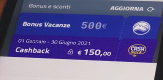 Una pagina dell'app Io