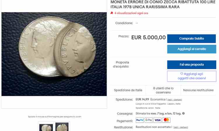 Moneta 100 lire