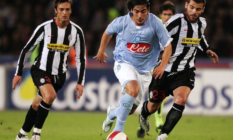 Un'immagine del match del San Paolo fra Napoli e Juventus