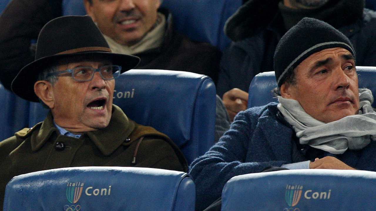 Massimo Giletti allo stadio