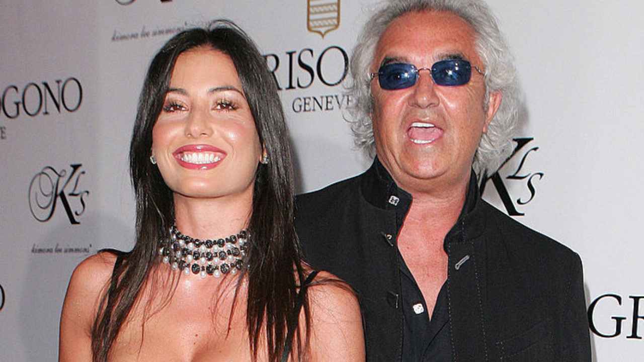 Briatore e Gregoraci in posa