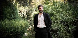 Nino Guanciale su un set cinematografico