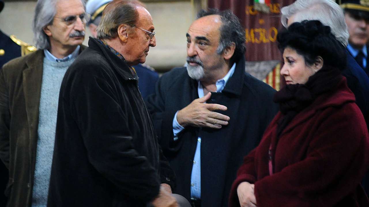 Marisa Laurito al funerale di Lucio Dalla