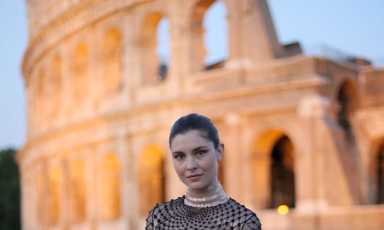 Una fotografia di Vittoria Puccini a Roma