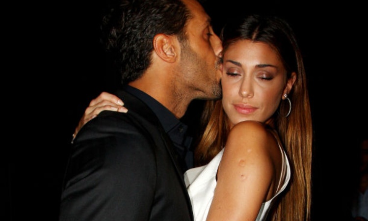 Belen Rodriguez insieme a Fabrizio Corona