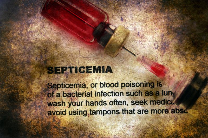 La scritta setticemia con una descrizione