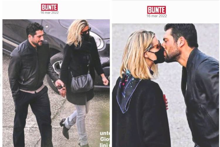 michelle hunziker giovanni angiolini bacio bunte