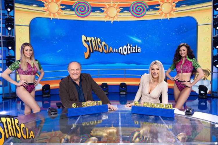 michelle hunziker gerry scotti striscia la notizia