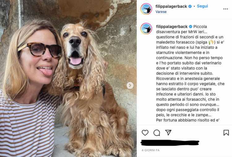 Filippa Lagerback dramma del ricovero